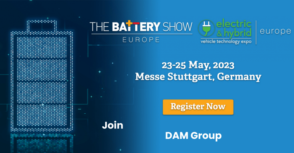 ELECTRIC & HYBRID/THE BATTERY SHOW 2023 : DAM GROUP PARTICIPE !