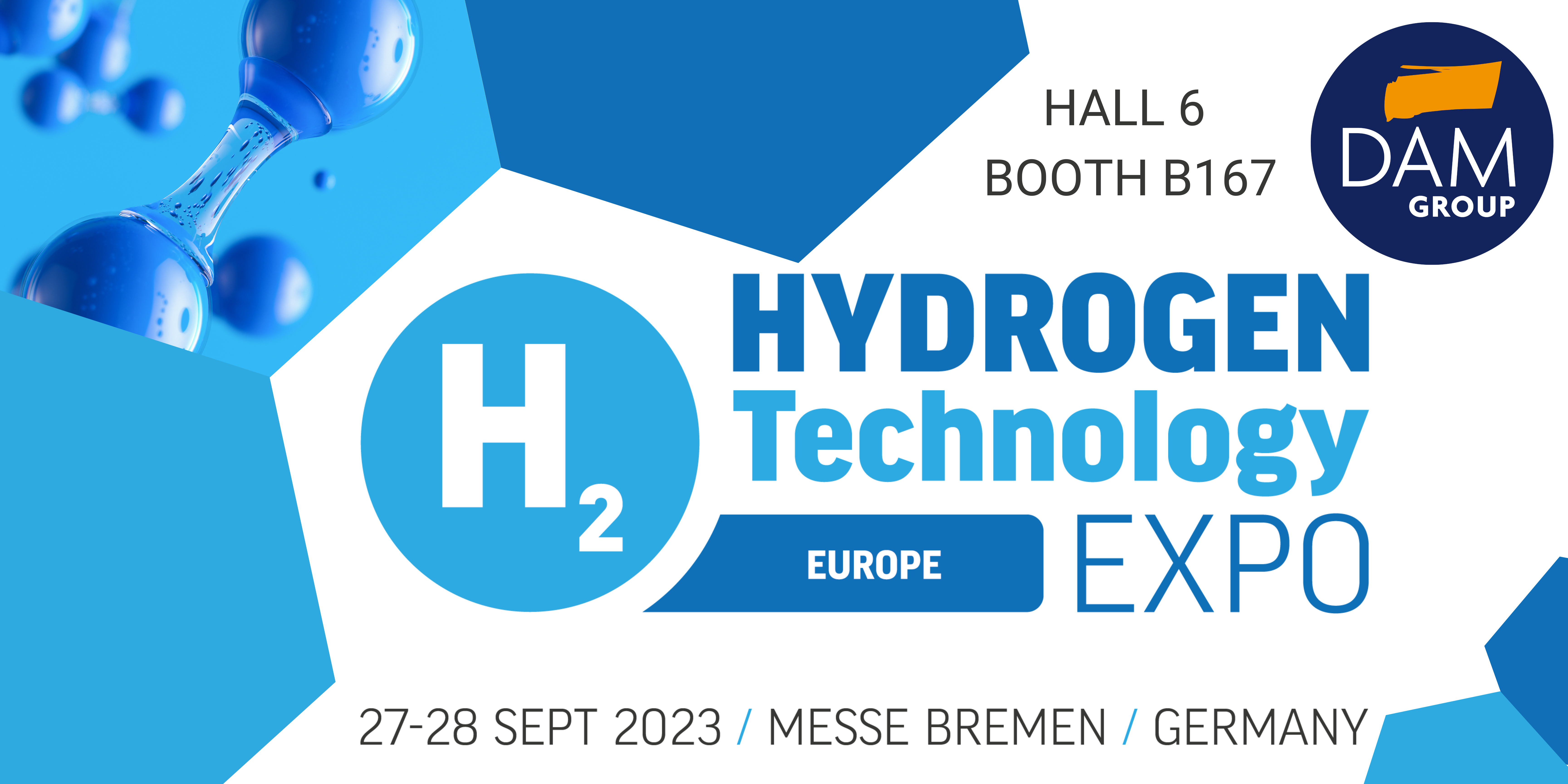 DAM GROUP AWAITS YOU IN BREMEN AT THE END OF SEPTEMBER FOR HYDROGEN TECHNOLOGY EXPO EUROPE